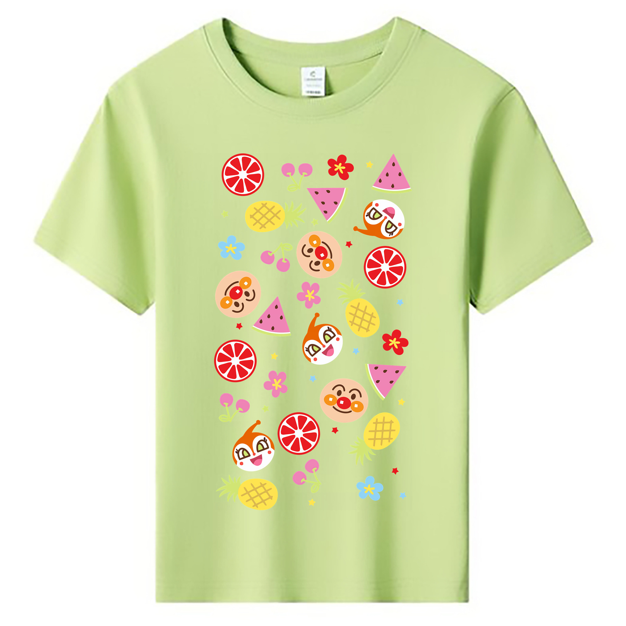 （画像用） アンパンマン Anpanman 綿100％キッズTシャツ（フロントプリント）